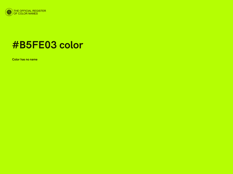 #B5FE03 color image
