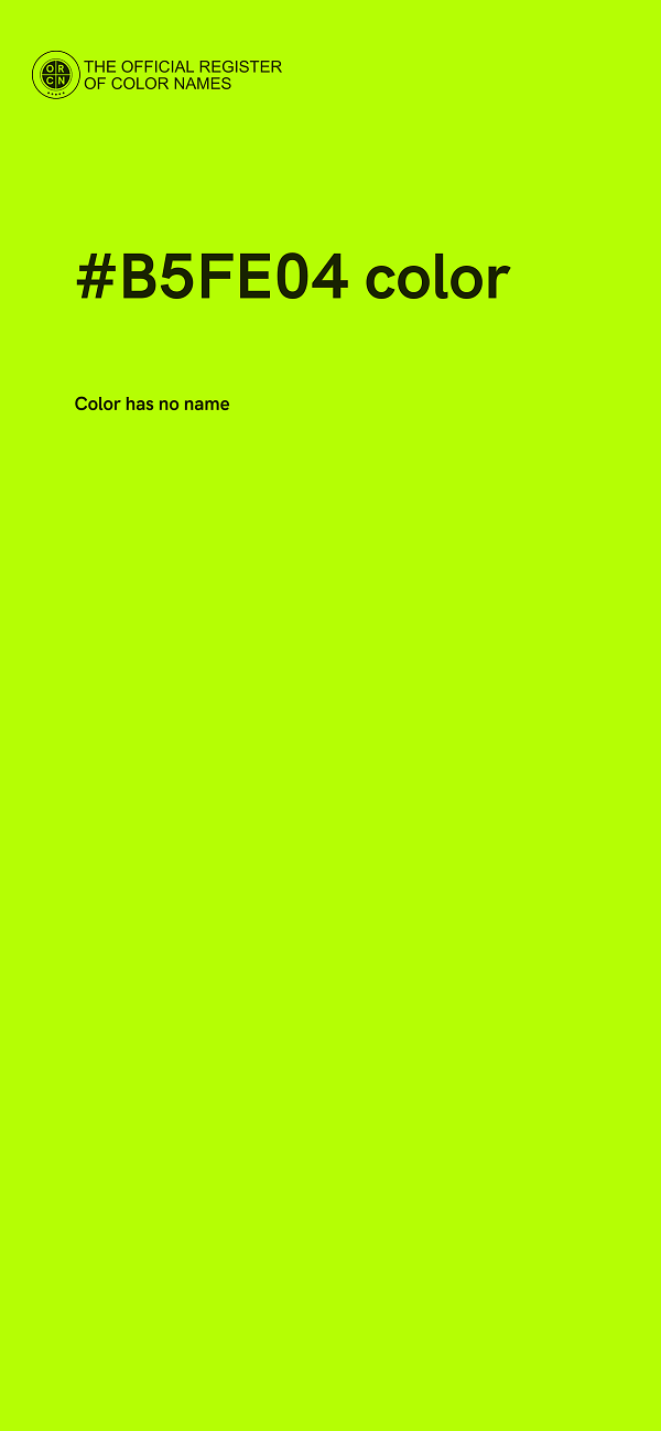 #B5FE04 color image