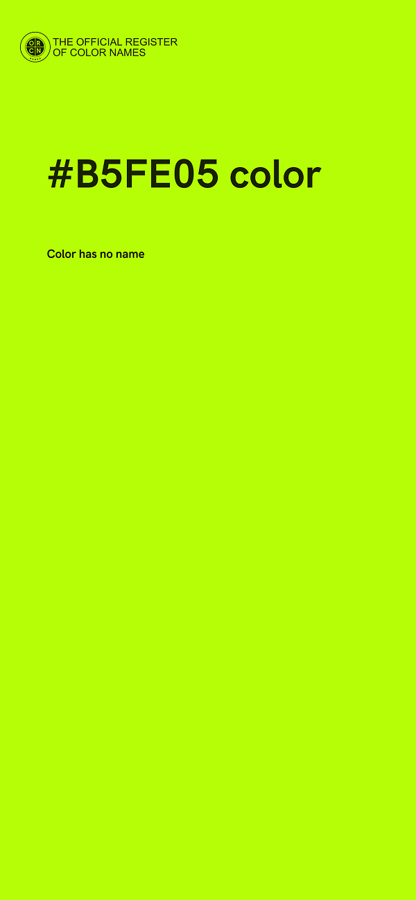 #B5FE05 color image