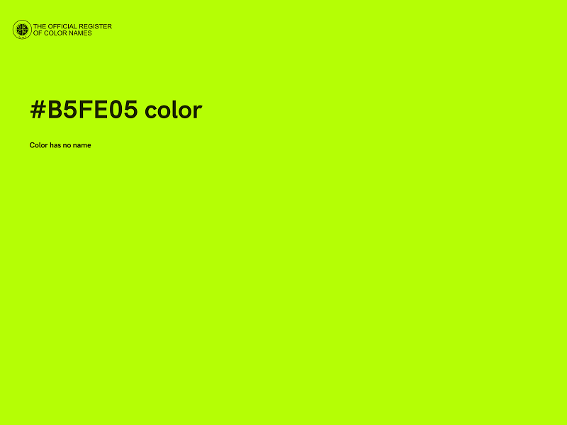 #B5FE05 color image
