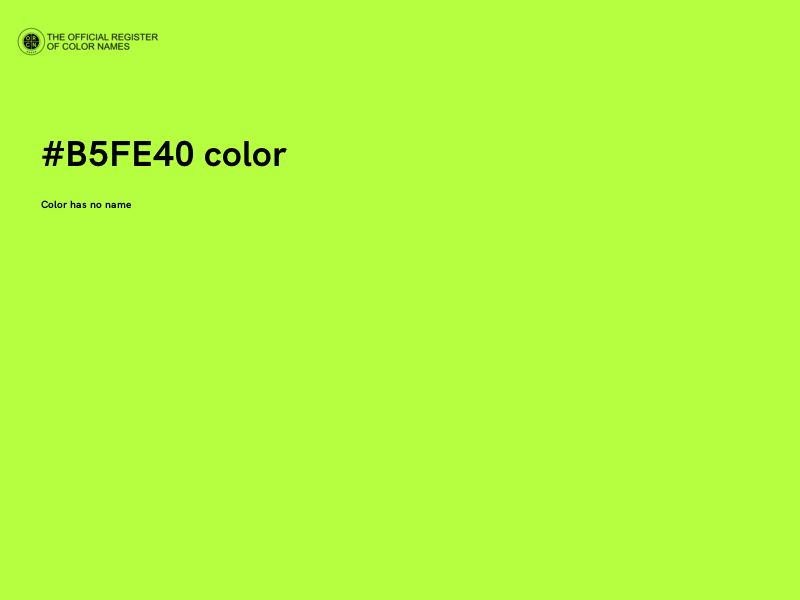 #B5FE40 color image