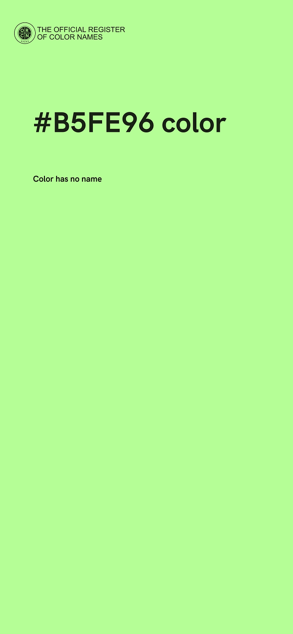 #B5FE96 color image