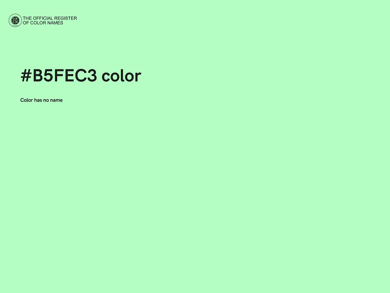 #B5FEC3 color image