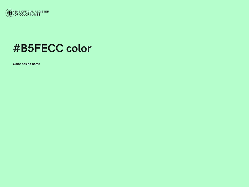 #B5FECC color image