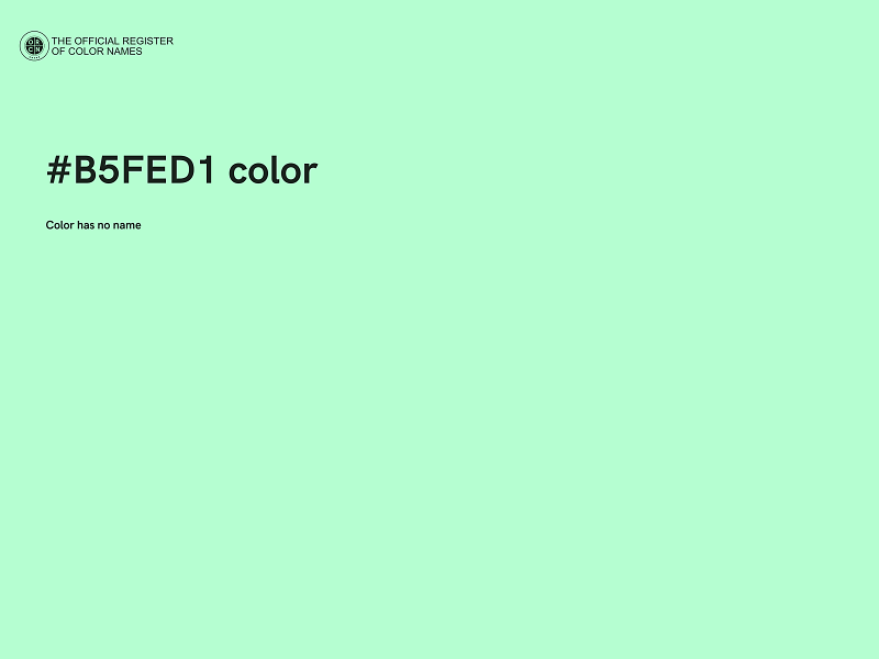 #B5FED1 color image