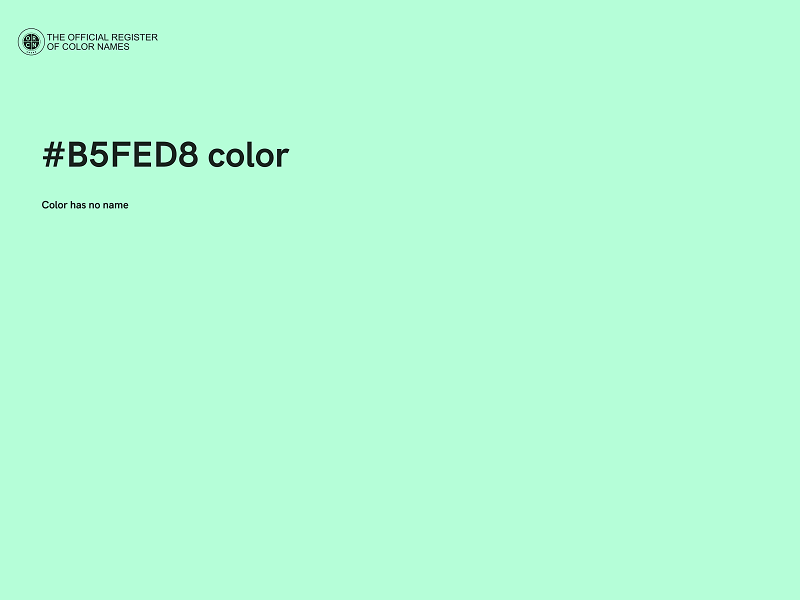 #B5FED8 color image