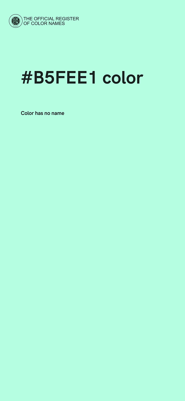 #B5FEE1 color image