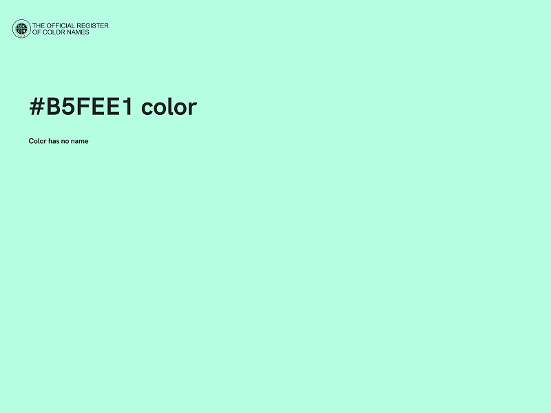 #B5FEE1 color image