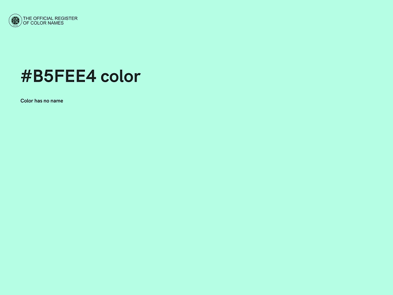 #B5FEE4 color image