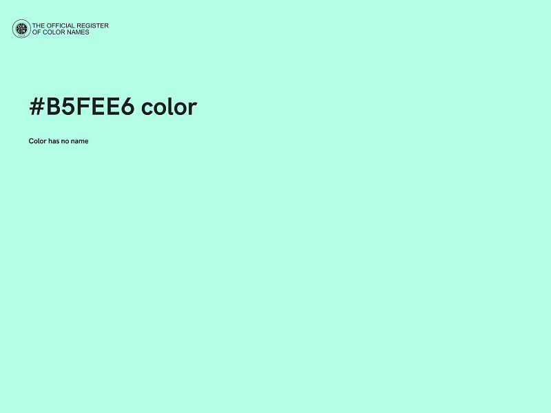 #B5FEE6 color image