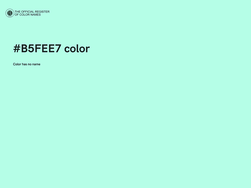 #B5FEE7 color image