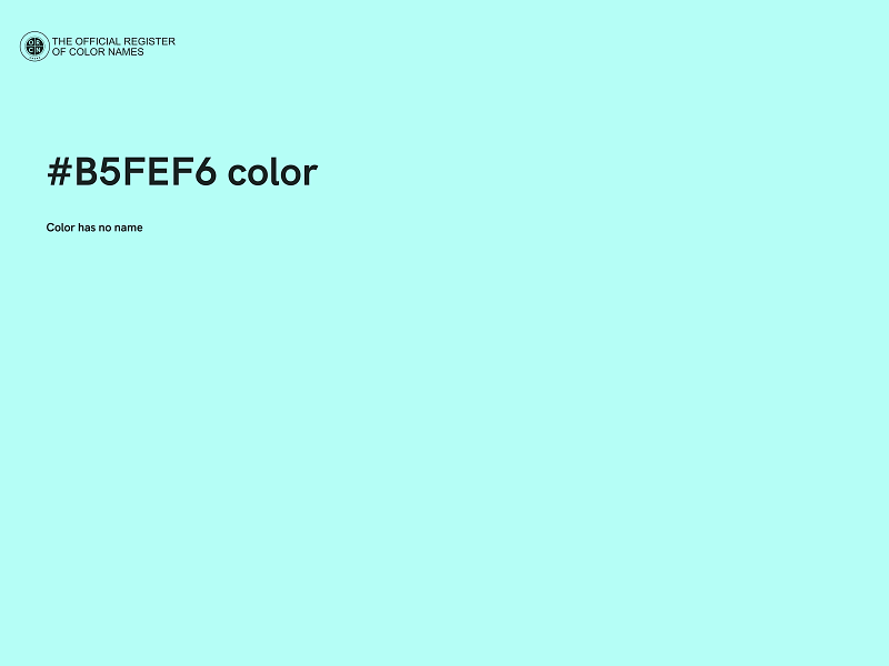 #B5FEF6 color image