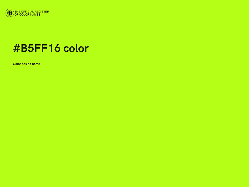 #B5FF16 color image