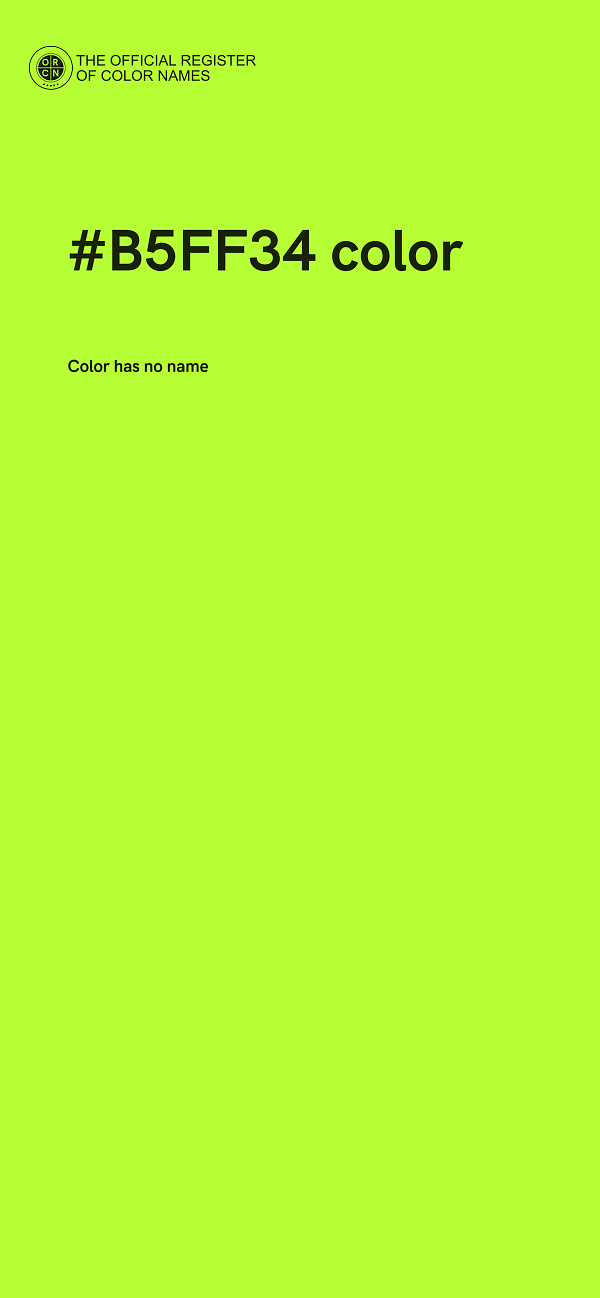 #B5FF34 color image
