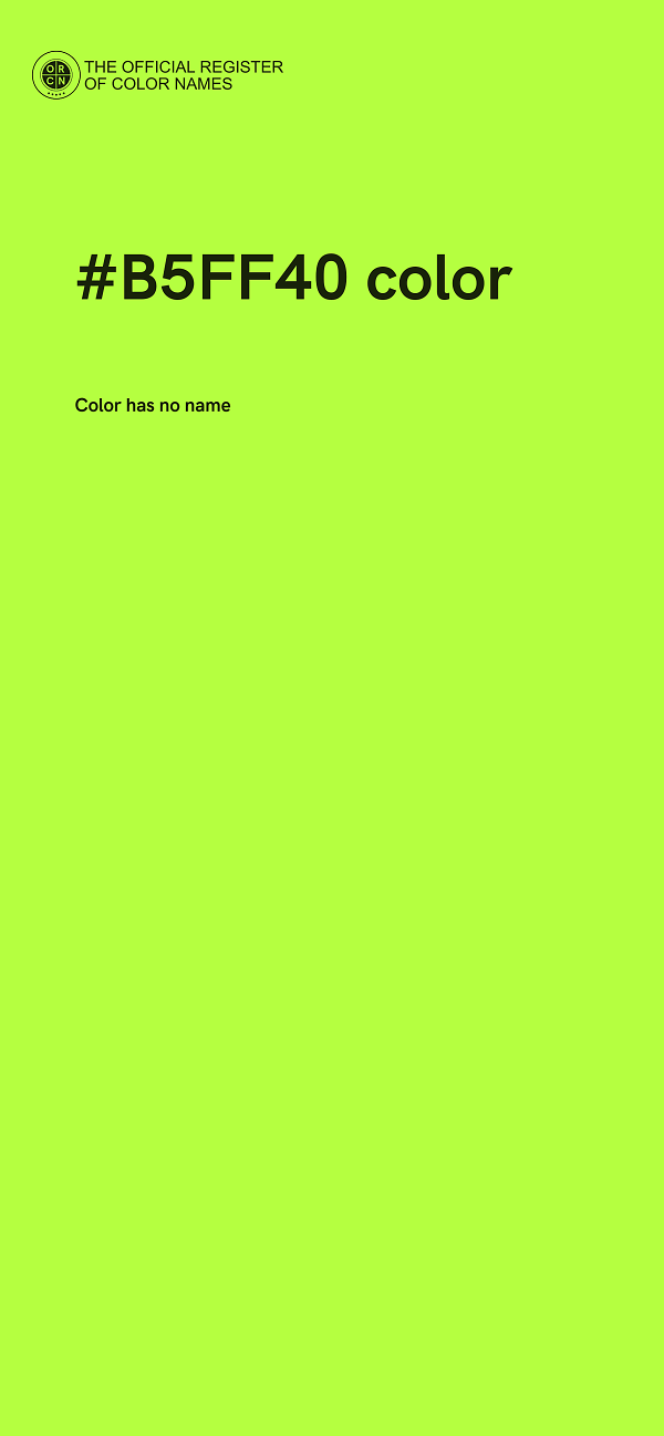 #B5FF40 color image