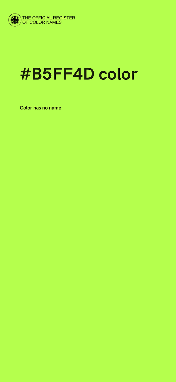 #B5FF4D color image