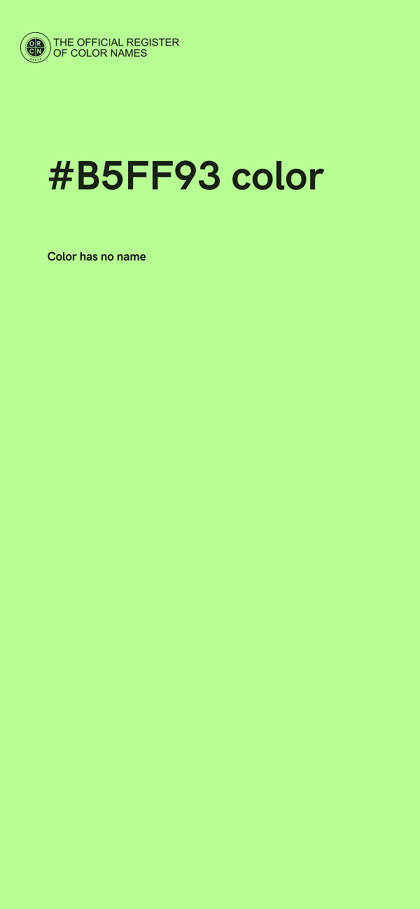 #B5FF93 color image