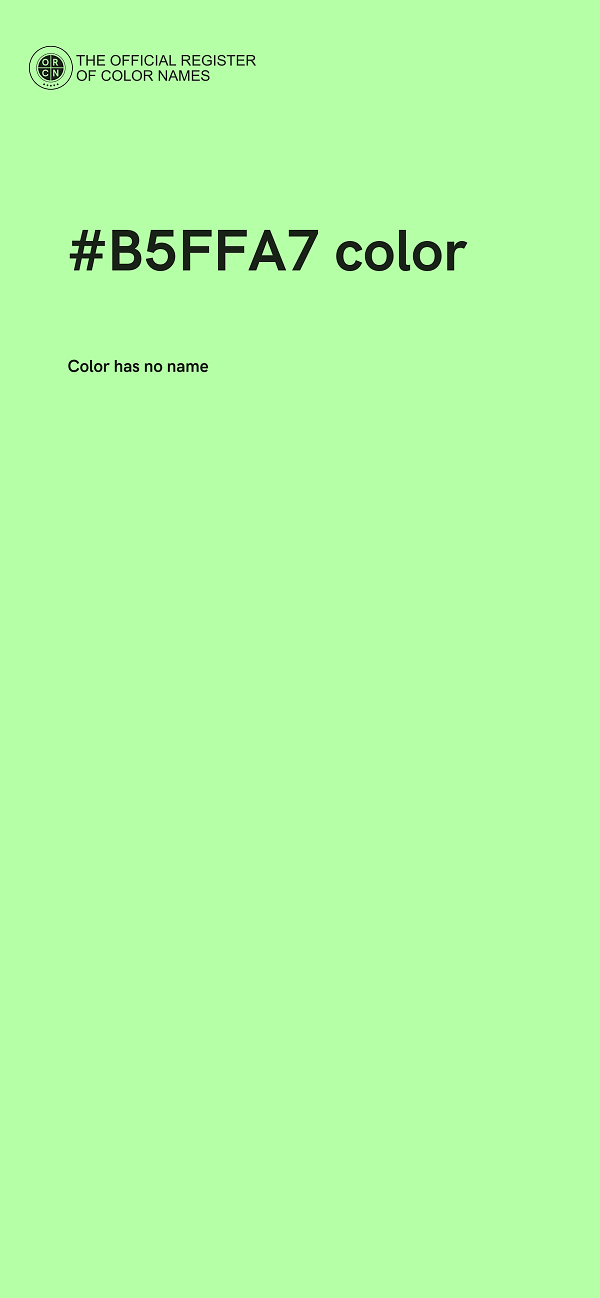 #B5FFA7 color image