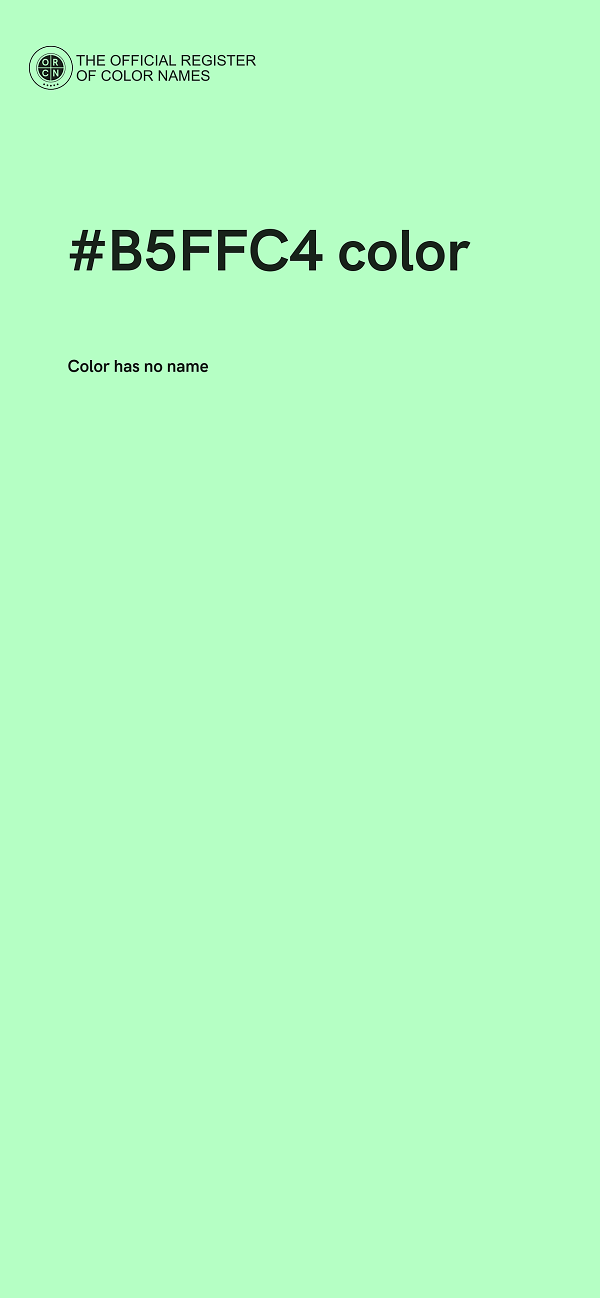 #B5FFC4 color image