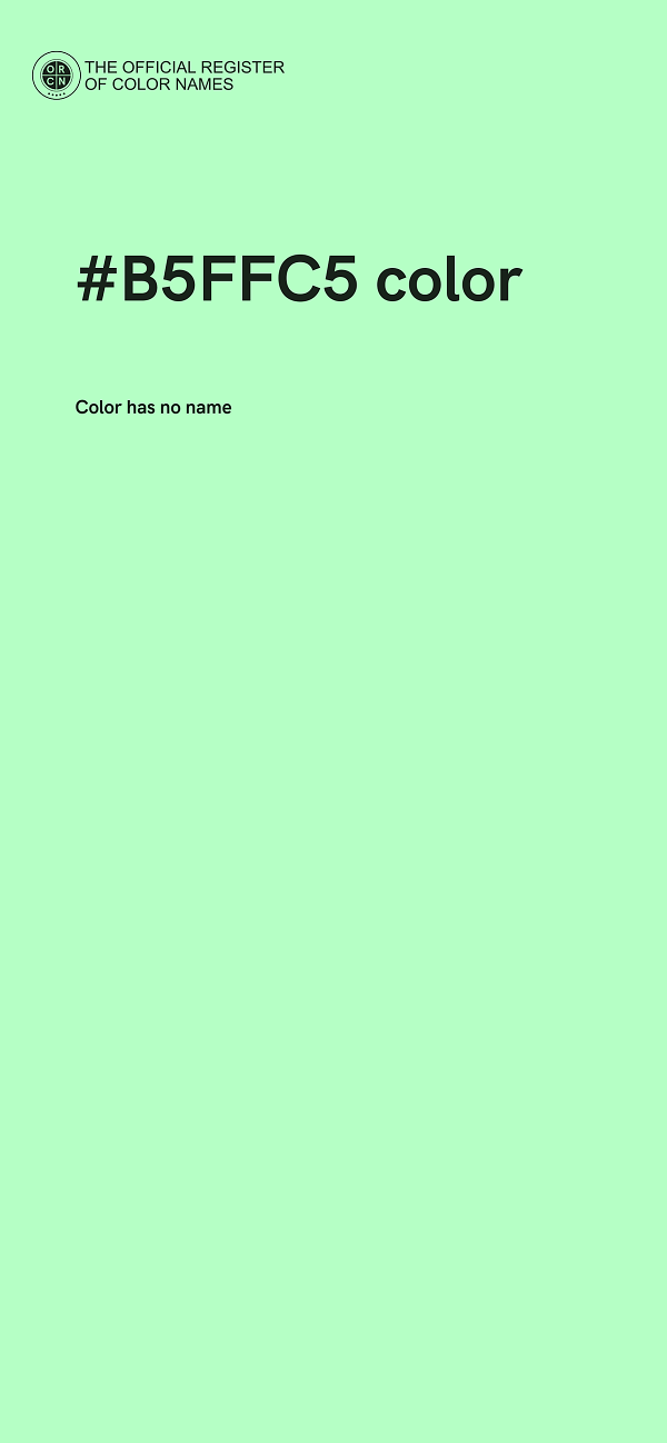 #B5FFC5 color image