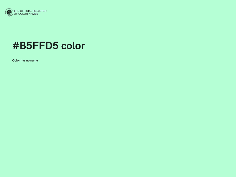 #B5FFD5 color image