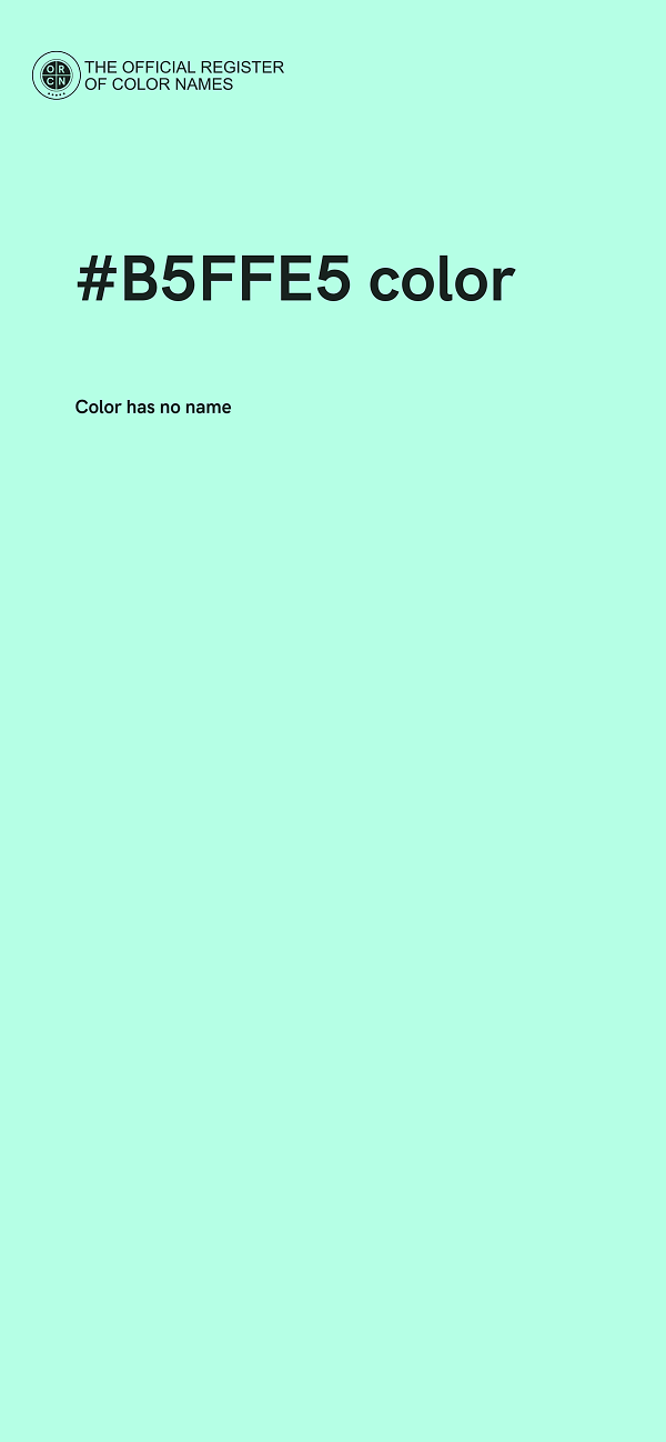 #B5FFE5 color image