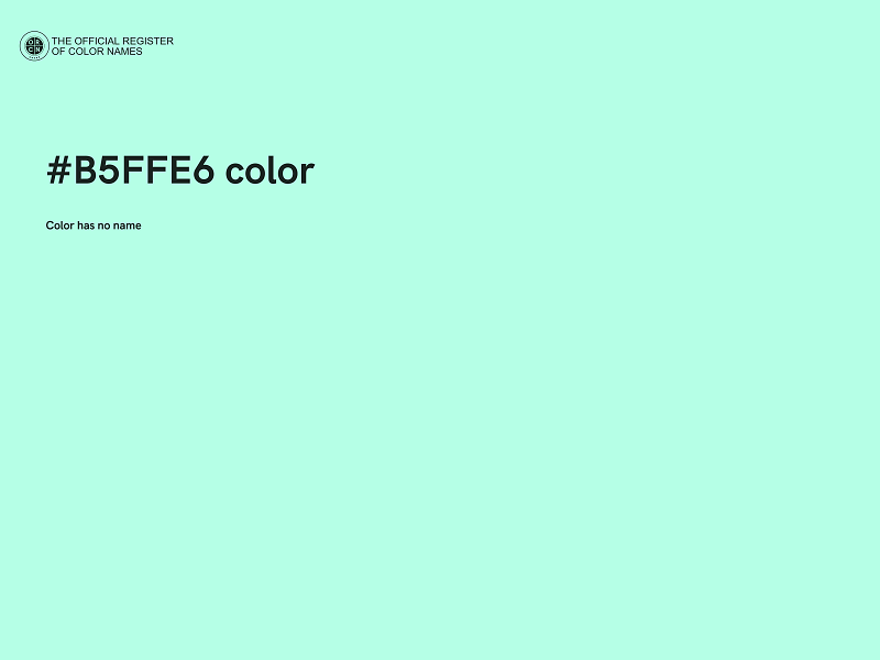 #B5FFE6 color image