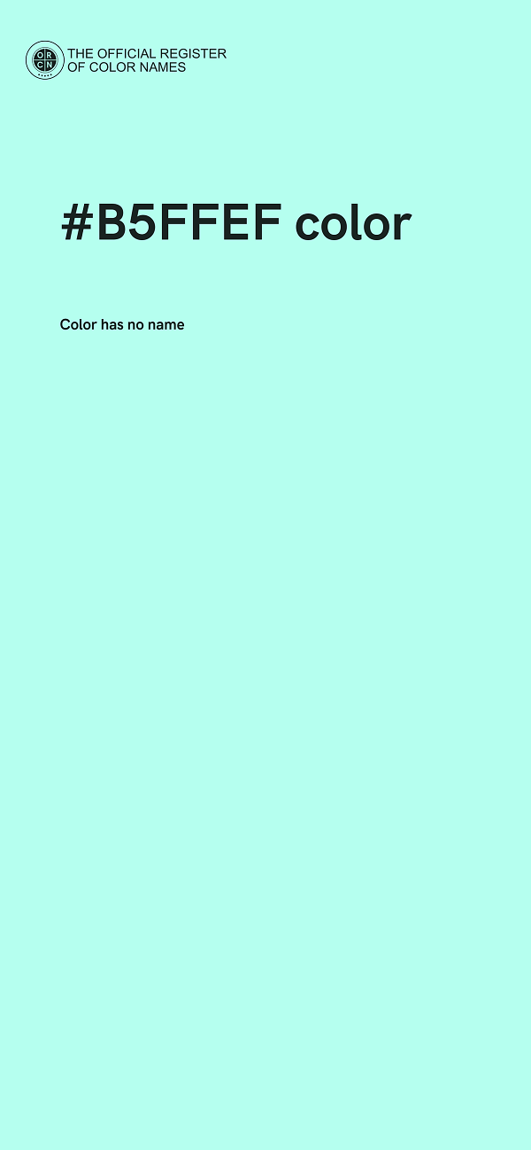 #B5FFEF color image