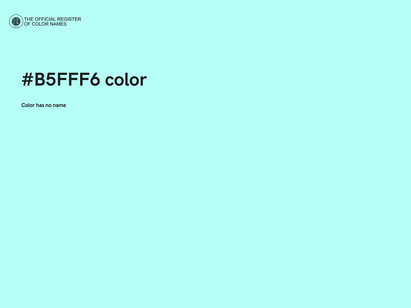 #B5FFF6 color image