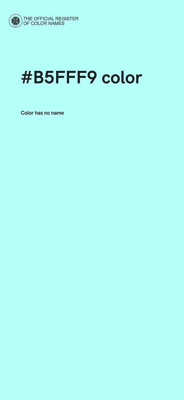 #B5FFF9 color image