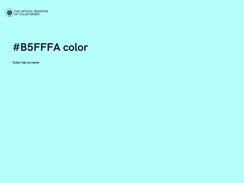 #B5FFFA color image