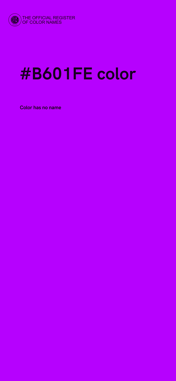 #B601FE color image