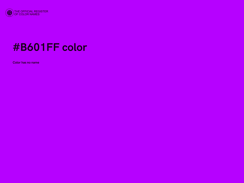 #B601FF color image