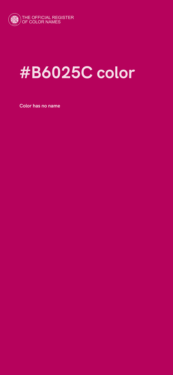 #B6025C color image