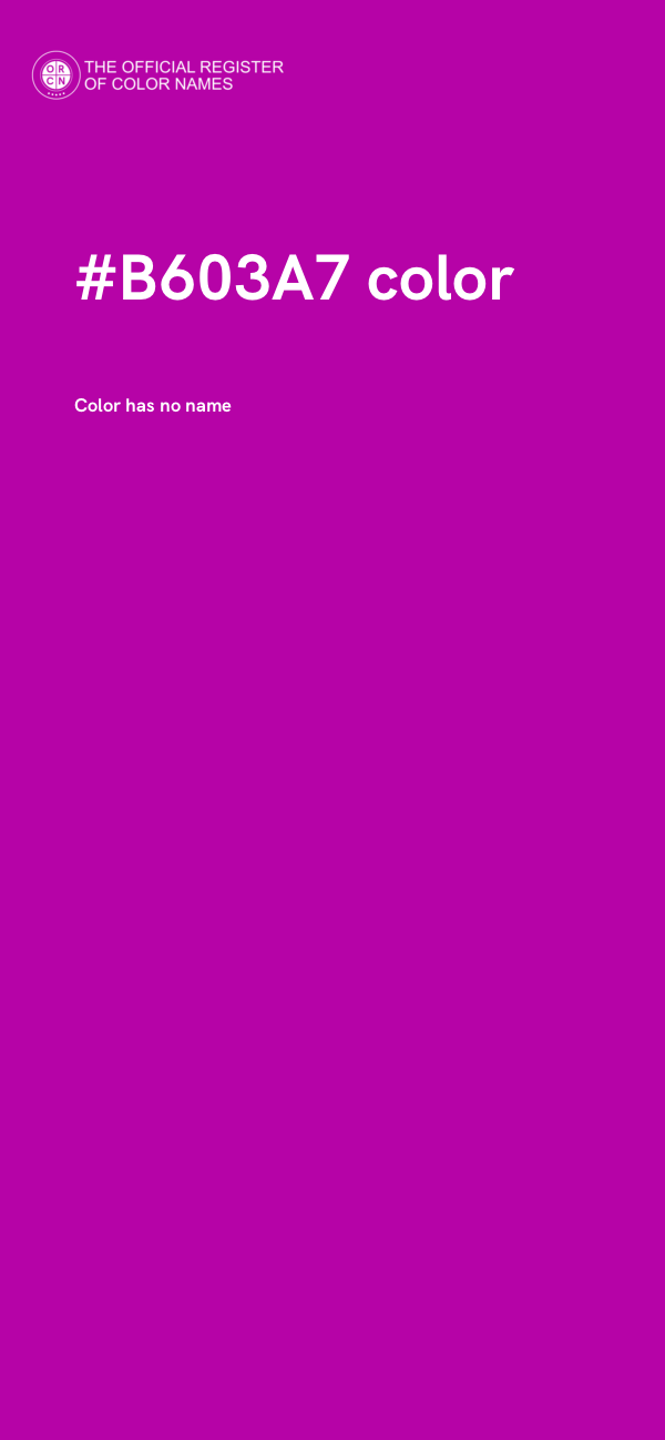 #B603A7 color image