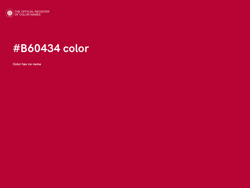 #B60434 color image