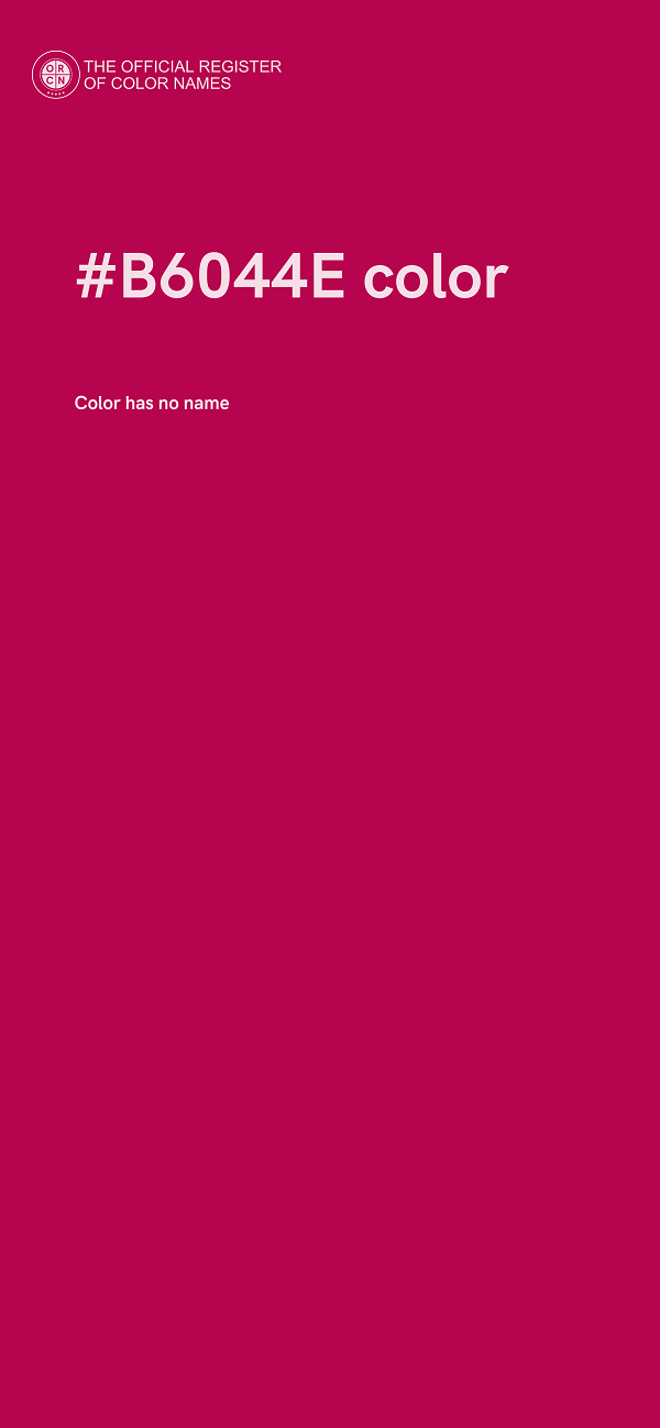 #B6044E color image