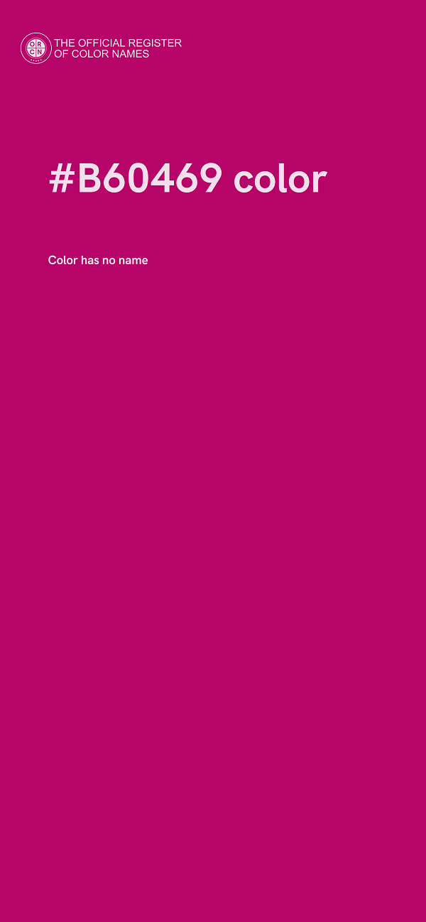 #B60469 color image