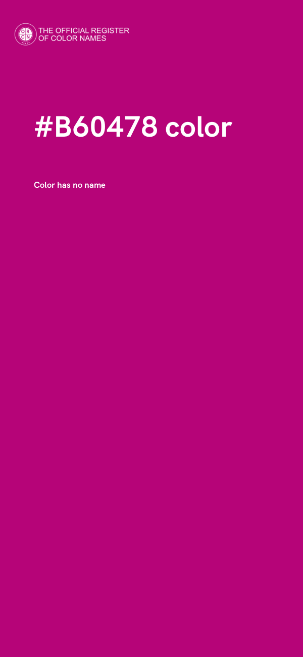 #B60478 color image