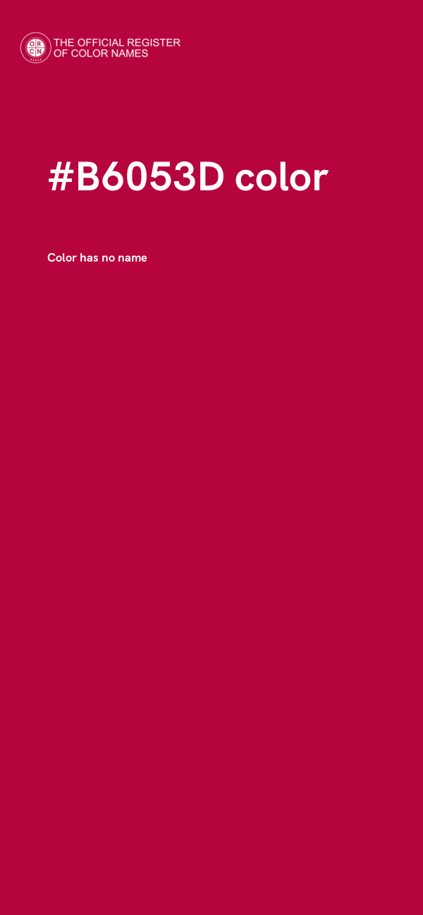 #B6053D color image