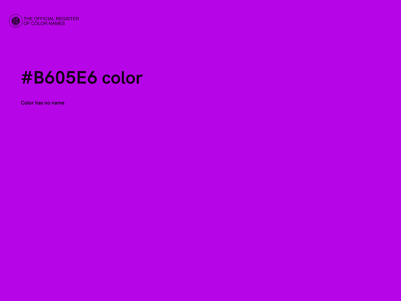 #B605E6 color image