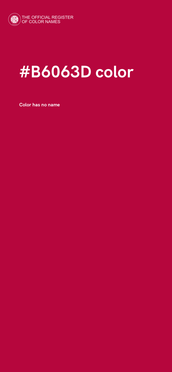 #B6063D color image