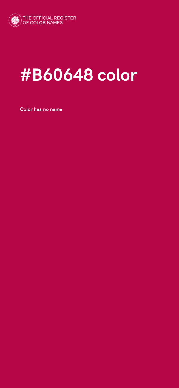 #B60648 color image
