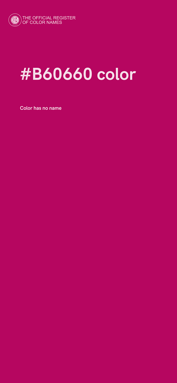 #B60660 color image