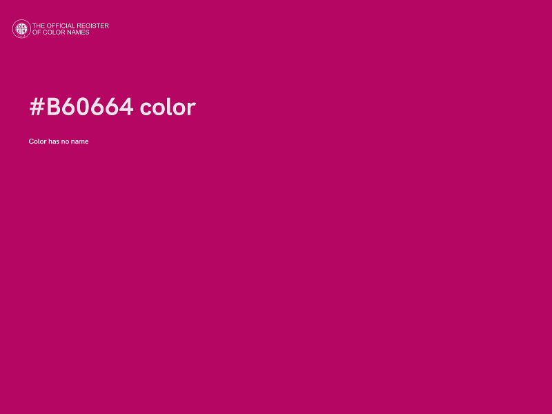 #B60664 color image