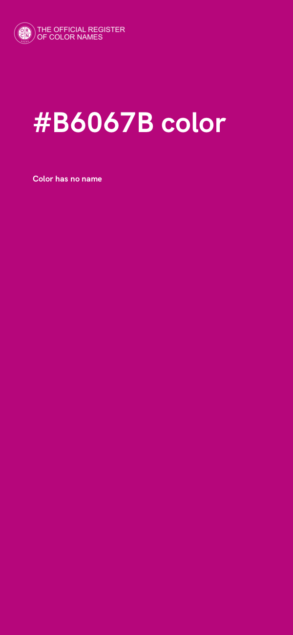 #B6067B color image