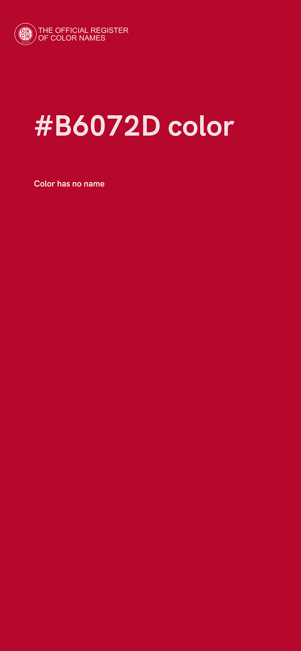 #B6072D color image