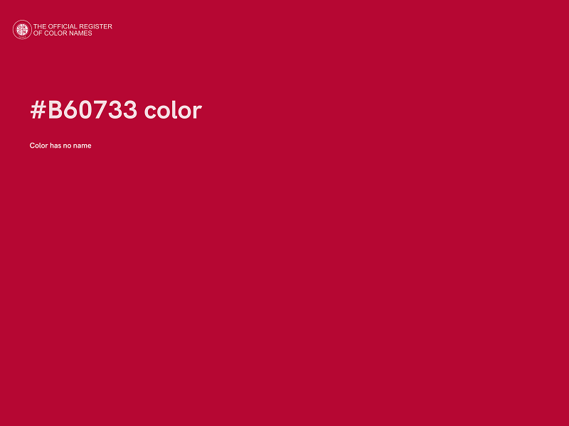 #B60733 color image