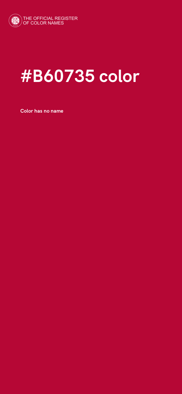 #B60735 color image