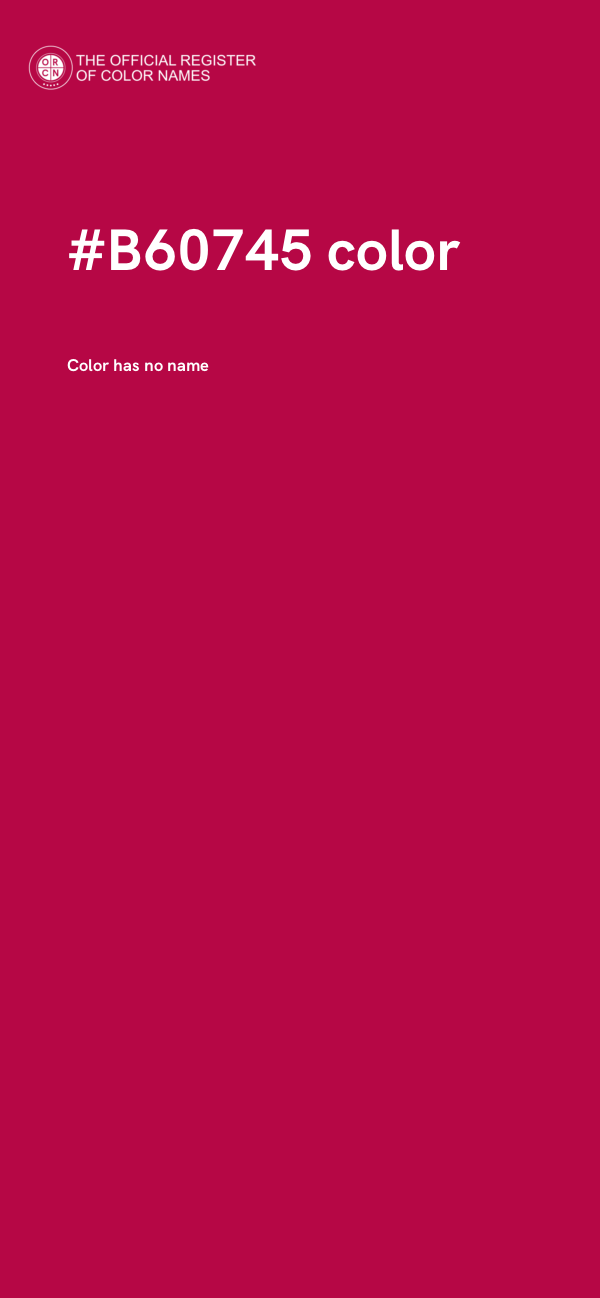 #B60745 color image